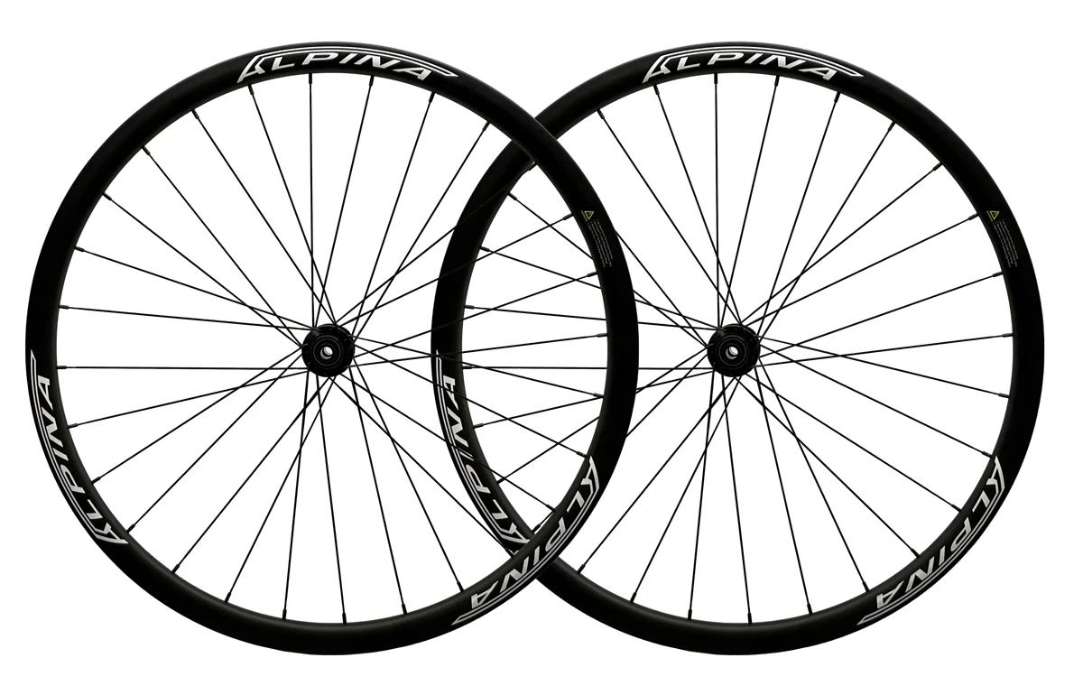 Alpina A3D 30mm Carbon Clincher Disc Brake Road Wheelset (Black) 2 Alpina A3D 30mm Carbon Clincher Disc Brake Road Wheelset (Black) - Image 2