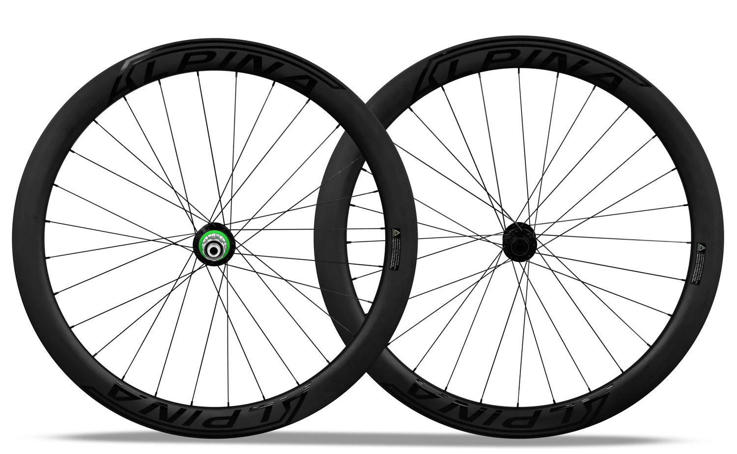 Alpina A5D 50mm Carbon Disc Brake Road Wheelset - (Black) 1 Alpina A5D 50mm Carbon Disc Brake Road Wheelset - (Black)