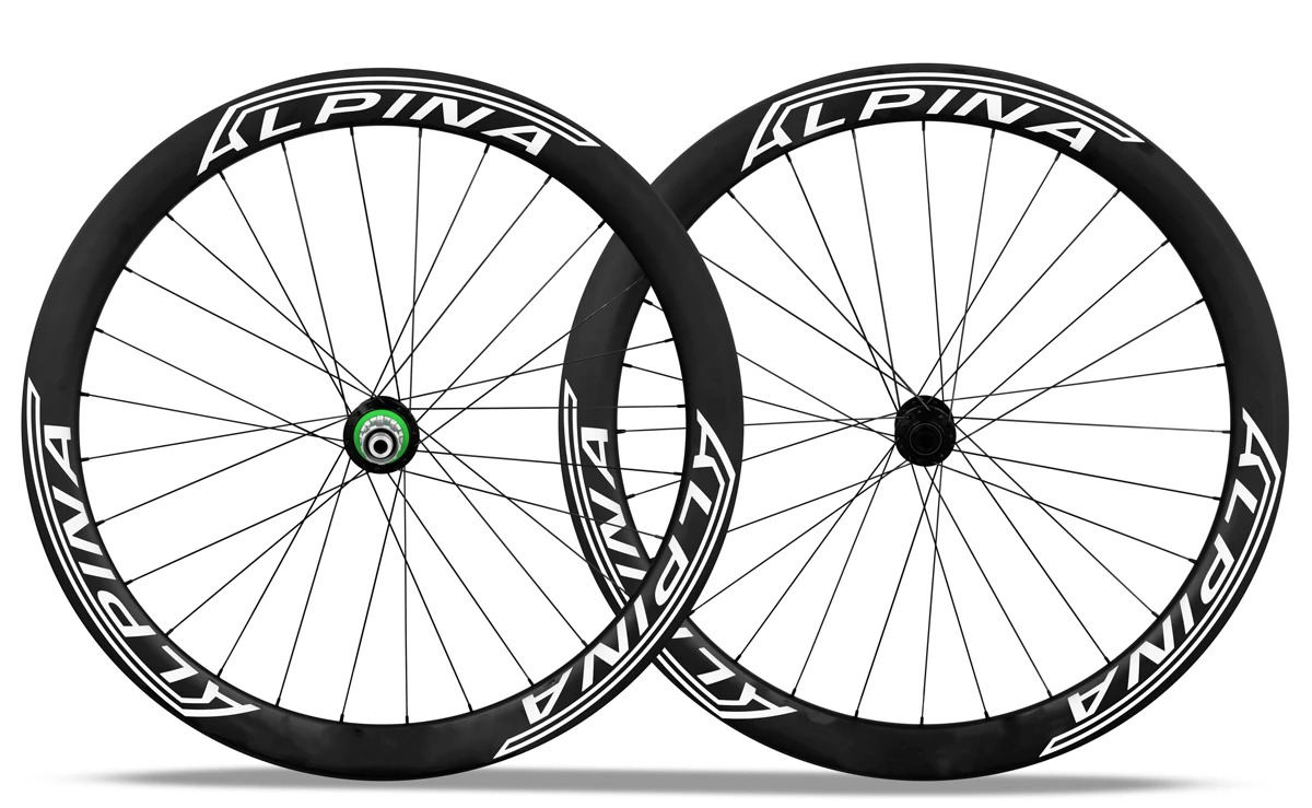Alpina A5D 50mm Carbon Disc Brake Road Wheelset - (White) 1 Alpina A5D 50mm Carbon Disc Brake Road Wheelset - (White)