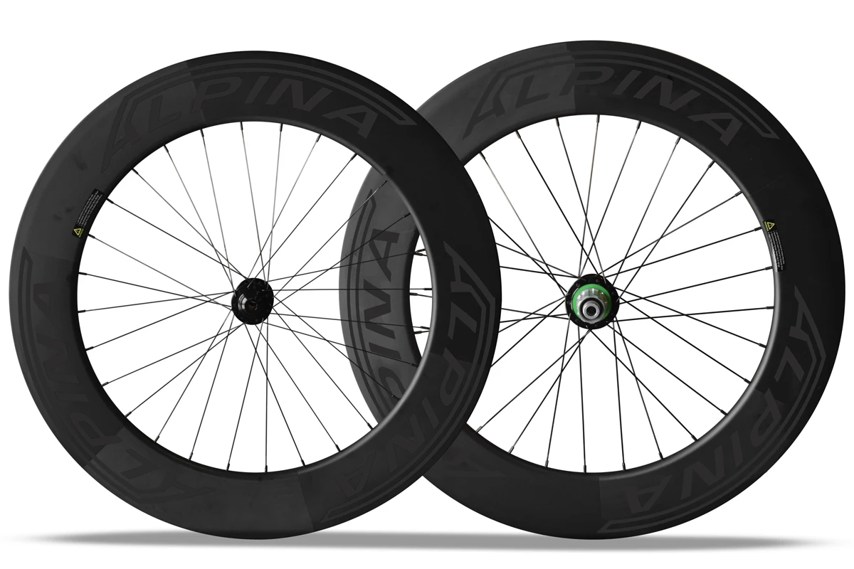 Alpina A8D 80mm Carbon Disc Brake Road Wheelset (Black) 3 Alpina A8D 80mm Carbon Disc Brake Road Wheelset (Black) - Image 3