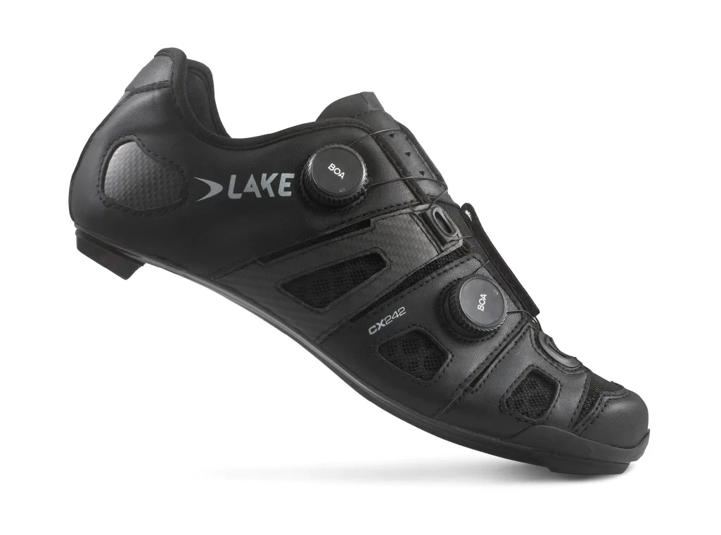 Lake CX 242 Cycling Shoes Wide-Black/Silver 2 Lake CX 242 Cycling Shoes Wide-Black/Silver - Image 2