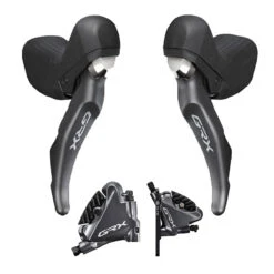 Shimano GRX ST-RX810 ShiftLevers/BR-RX810 Flat Mount Calipers-1x11