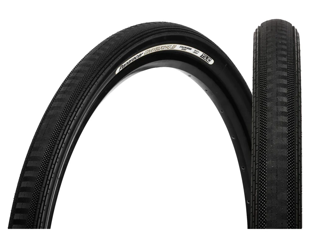 Panaracer GravelKing Semi Slick Blk/Blk TLC Folding 700x43c Tyre 1 Panaracer GravelKing Semi Slick Blk/Blk TLC Folding 700x43c Tyre