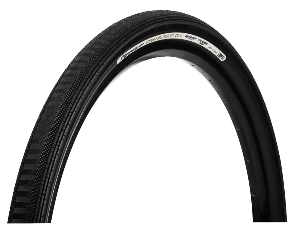 Panaracer GravelKing Semi Slick Plus Blk/Blk TLC Folding 700x43c Tyre 1 Panaracer GravelKing Semi Slick Plus Blk/Blk TLC Folding 700x43c Tyre