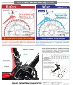 Sugino Adjustable FD Mount For OX (MT-OX) -Bikes Gear Sales Sugino Adjustable FD Mount For OX MT OX 3